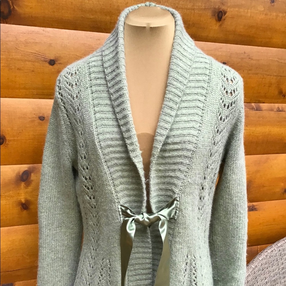 A. Giannetti Tie Front Sweater